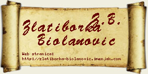 Zlatiborka Biolanović vizit kartica